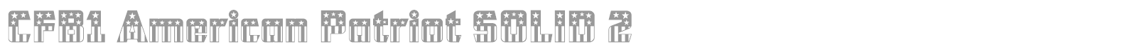 CFB1 American Patriot SPANGLE 2 font preview